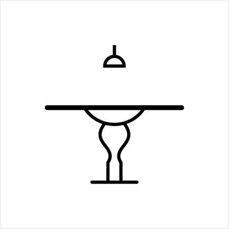 Dinner Table Icon, Dinner Table Vector Art Illustrationのイラスト素材