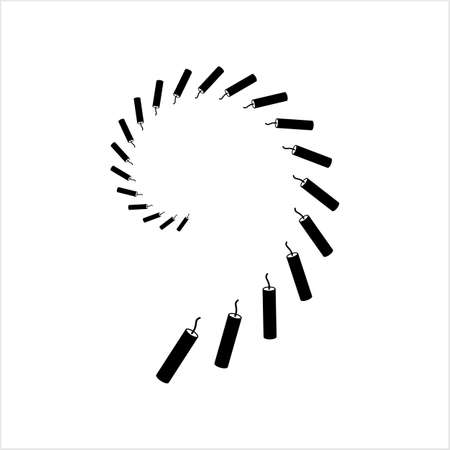 Dynamite Icon, Bomb Icon Vector Art Illustrationのイラスト素材