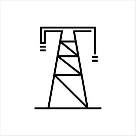Electric Tower Icon Vector Art Illustrationのイラスト素材
