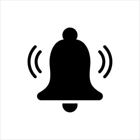 Ringing Bell Icon, Ringing Bell Sound Icon Vector Art Illustrationのイラスト素材