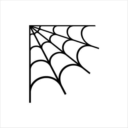 Spider Web Icon Design Vector Art Illustrationのイラスト素材