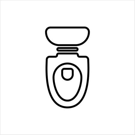 Toilet Bowl Icon Vector Art Illustrationのイラスト素材
