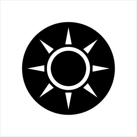 Brightness Icon, Intensity Setting Vector Art Illustrationのイラスト素材