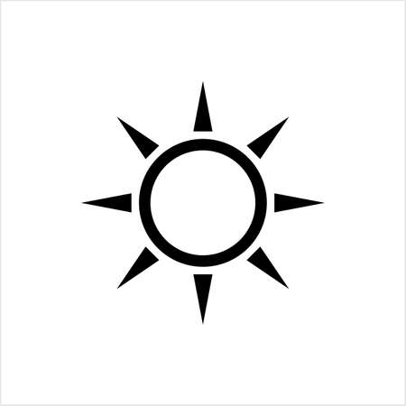 Brightness Icon, Intensity Setting Vector Art Illustrationのイラスト素材