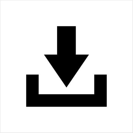 Download Icon, Download Vector Art Illustrationのイラスト素材