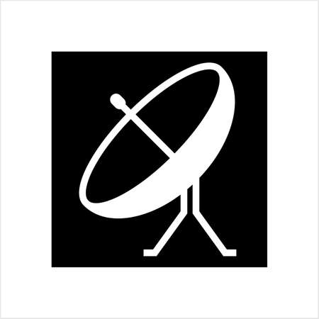 Satellite Dish Icon Vector Art Illustrationのイラスト素材