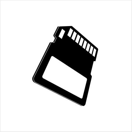 Memory Card Icon Vector Art Illustrationのイラスト素材