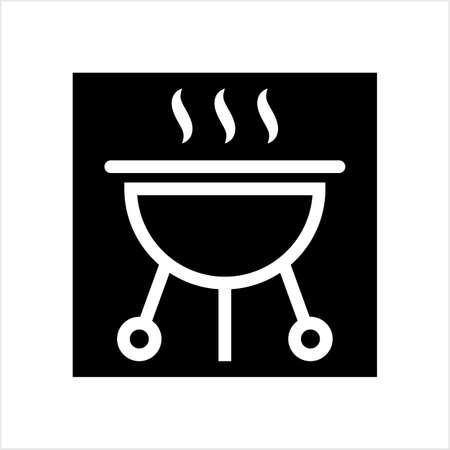 Barbecue Icon, Food Grill, Vector Art Illustrationのイラスト素材