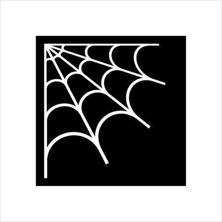 Spider Web Icon Design Vector Art Illustrationのイラスト素材