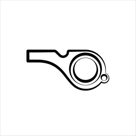 Whistle Icon, Creative Design Vector Art Illustrationのイラスト素材