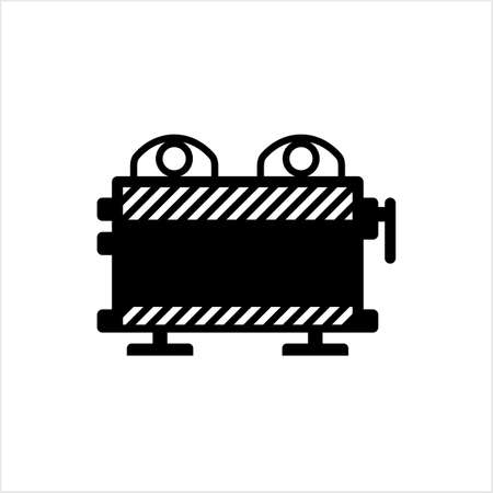 Construction Barrier Icon, Roadblock Barrier Icon Vector Art Illustrationのイラスト素材