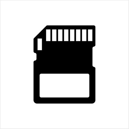 Memory Card Icon Vector Art Illustrationのイラスト素材
