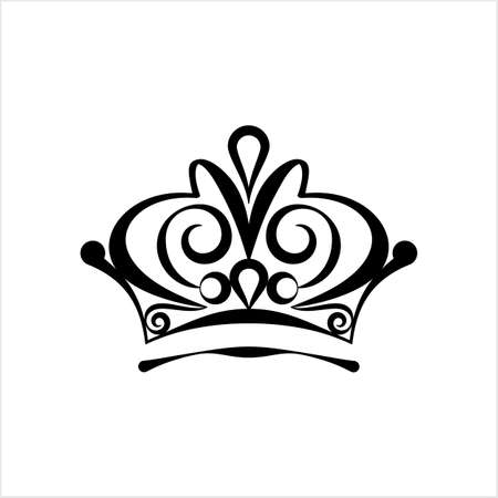Crown Icon, Crown Vector Art Illustrationのイラスト素材