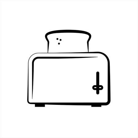Toaster Icon, Toaster Vector Art Illustrationのイラスト素材