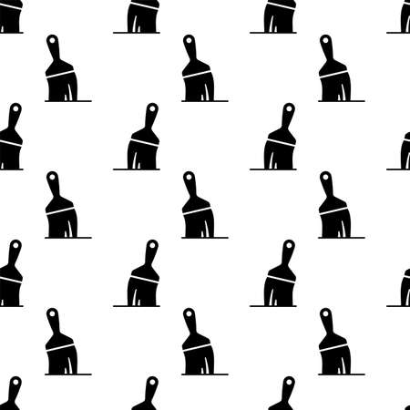 Paint Brush Icon Seamless Pattern Vector Art Illustrationのイラスト素材