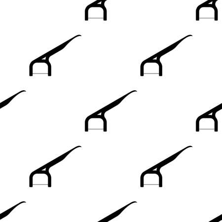 Flossing Tool, Dental Cleaning Tool Seamless Pattern Vector Art Illustrationのイラスト素材