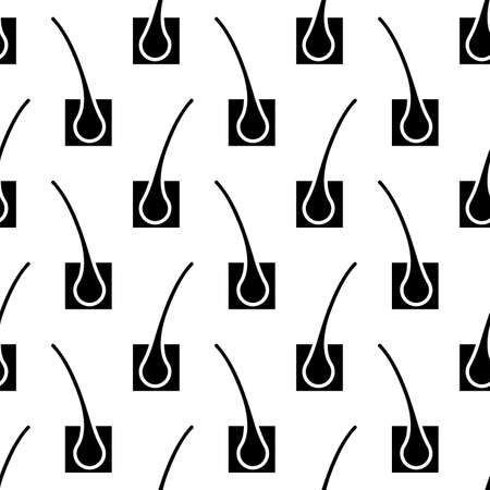 Hair Follicle Icon Seamless Pattern Vector Art Illustrationのイラスト素材