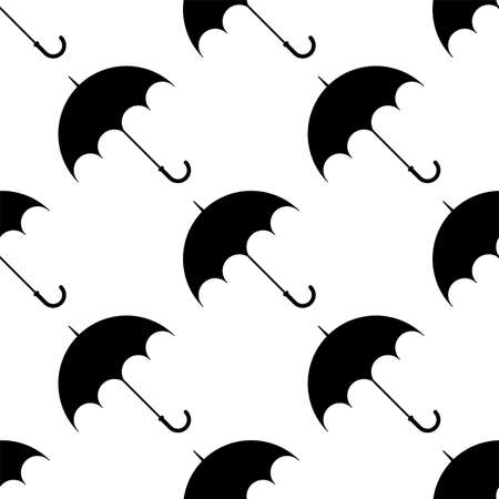 Umbrella Icon Seamless Pattern Vector Art Illustrationのイラスト素材