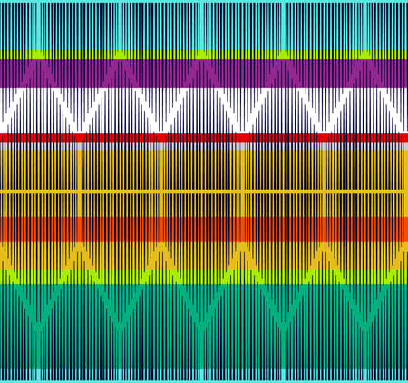 Ethnic Swazi Striped border patternの写真素材