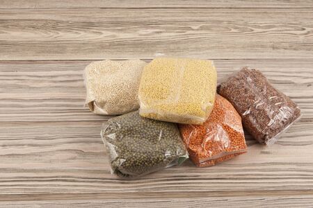 Food crisis. Humanitarian assistance with home delivery during the period of self-isolation. Cereals...