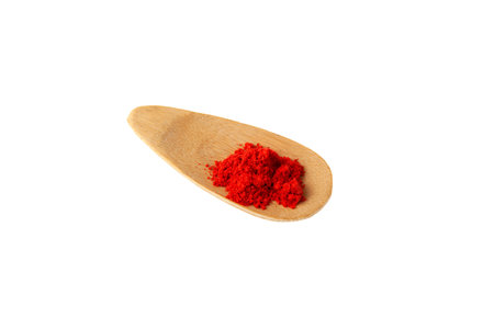 Paprika oleoresin or paprika extract, coloring and flavoring in food products. Food additive E160c. Red pigment powder. Oil-soluble extract from fruits of Capsicum annuum or Capsicum frutescens.の写真素材