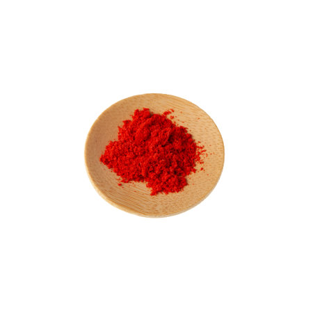 Paprika oleoresin or paprika extract flavoring, compound, giving pungency and color in food products. Food additive E160c. Dried Red pepper.の写真素材