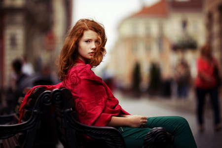 young beautiful girlの写真素材