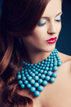 beautiful girl beauty studio portraitの写真素材