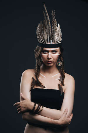 girl in image original inhabitants of America