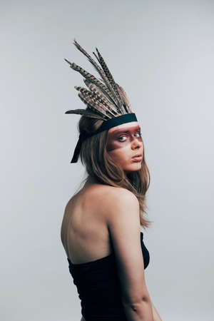 girl in image original inhabitants of America