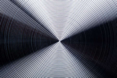 photo of radial stainless steel macro texture