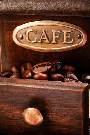 photo of coffee mill isolated on whiteの写真素材