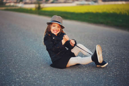 beautiful girl modern fashionable lookの写真素材