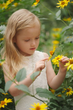 beautiful girl in white dressの写真素材