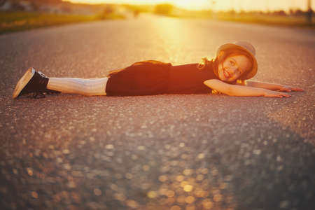 beautiful girl modern fashionable lookの写真素材