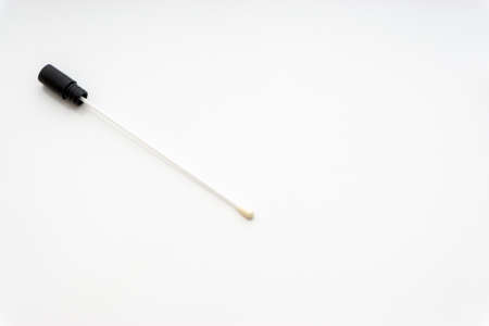 Medical swab on white background. Healthcare dan Copy Space conceptの写真素材
