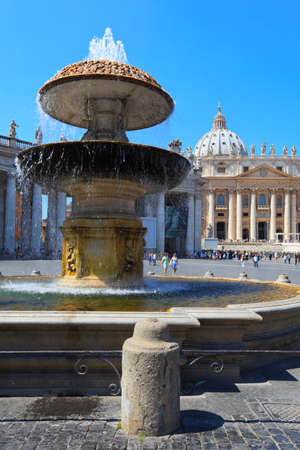 View of Basilica of Saint Peter, Vatican, Rome, Italyのeditorial素材