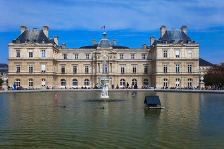 Luxembourg Palace, which is the seat of French senate. Paris. France.のeditorial素材