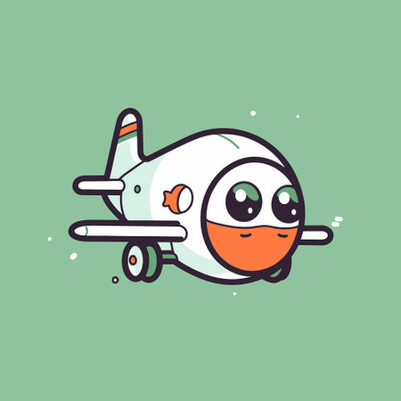 Vector airplane illustrationのイラスト素材