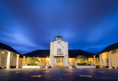 The Old Courthouse During Blue Hour At Kuching Sarawakのeditorial素材