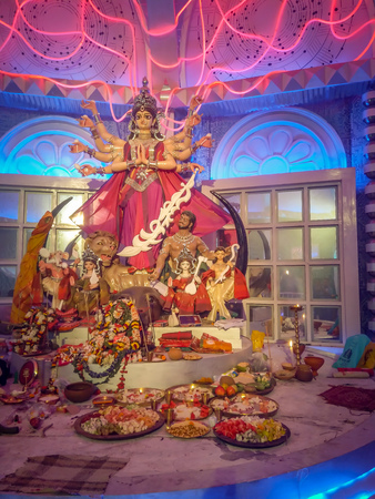 Durga Idol - Durga puja Navrata, West Bengal, Indiaのeditorial素材