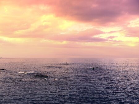 red sunsetの写真素材