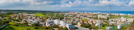 View of Protaras from aboveの写真素材