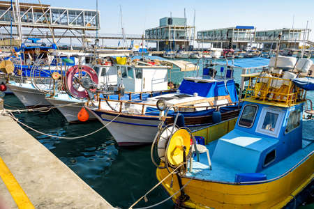 Fishing boats at the port, Cyprus
