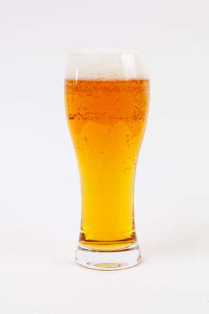 Lager beer in glassの写真素材