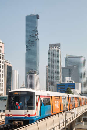 Bangkok, Thailand - January 22, 2018: MahaNakhon Skyscraper in the Silom Central business district of Bangkokのeditorial素材