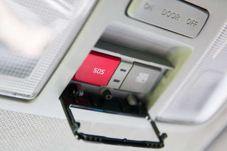 button sos of car system glonassの写真素材