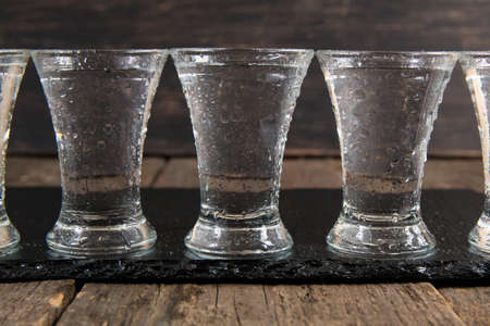 russian wooden backgroundの写真素材