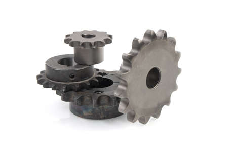 Industrial drive sprockets for chains. Chain drive.の写真素材