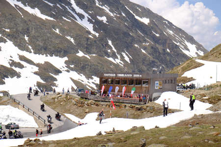 Resthouse at top of Timmeljoch alpine pass